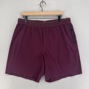 Ten Thousand The‎ Session Shorts Mens XL Burgundy Athletic Gym Performance